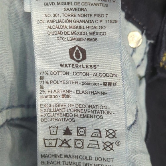 Levi's‎ Strauss Women's Mid Rise Skinny Dark Wash Sz.27 NWT - Picture 7 of 11